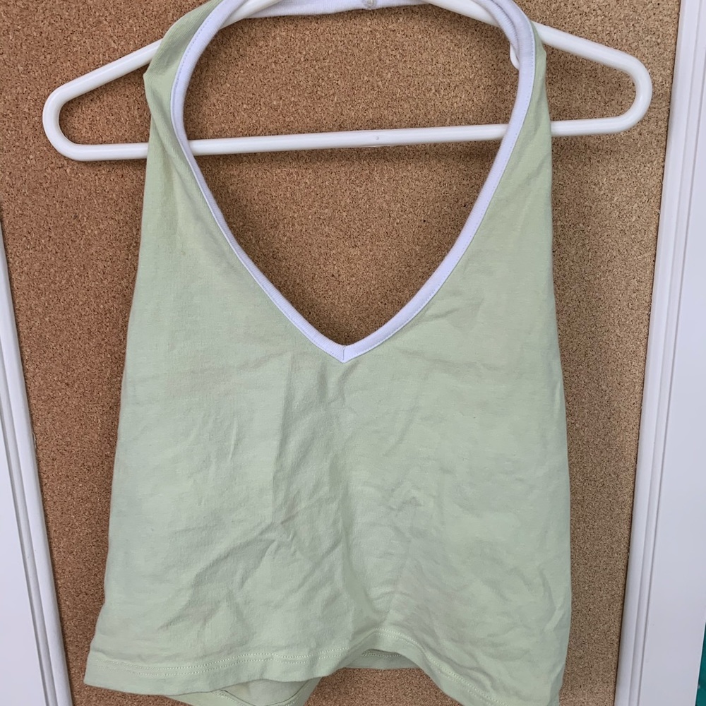 Brandy Melville green halter top